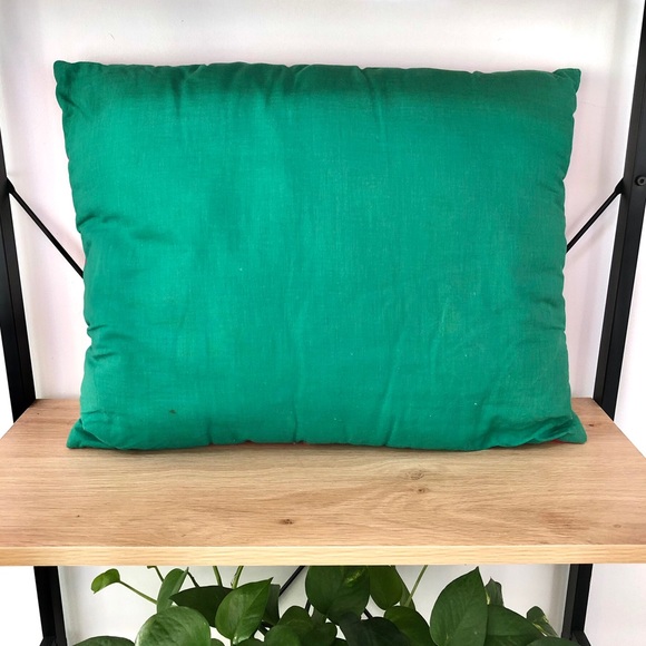 1970s Vintage Retro Patch Floral Handmade Throw Pillow - Picture 2 of 6